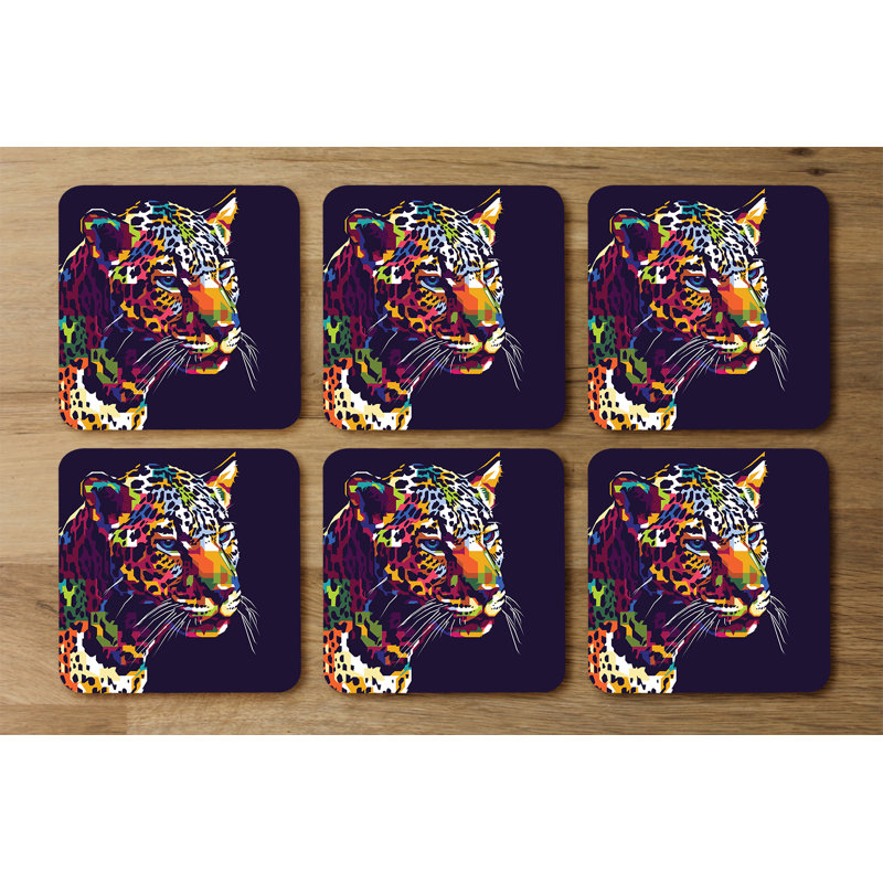 Druv Square 6 Piece Coaster Set