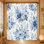 2 pièces de rideaux floraux rétro, tissu filtrant la lumière, motif de fleurs en fleurs, conception à passe-tringle, convient au salon, à la chambre à coucher, au balcon, à la cuisine, à la maison