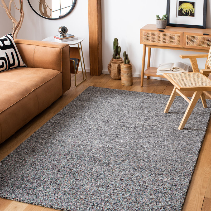 Tapis en laine et coton indien touffeté à la main Metro, Rectangle 5 pi x 8 pi