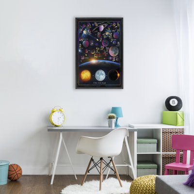 Educational Astronomy Alphabet Floating Frame, design by Ali Chris