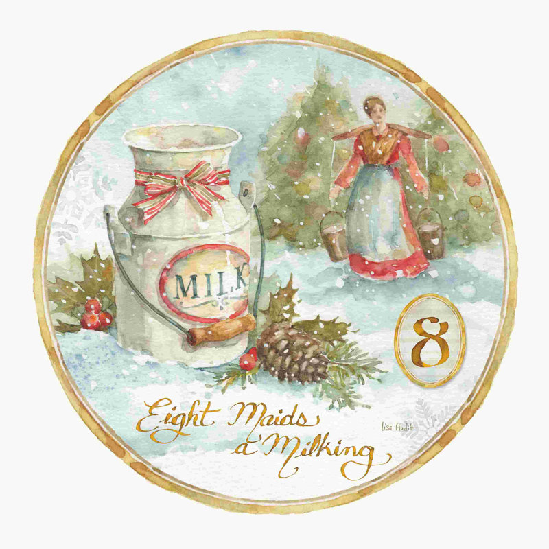 12 jours de Noël, H 12 po x l 12 po
