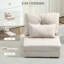 Fauteuil convertible HOMcom, canapé paresseux, canapé-lit pliant rembourré avec dossier réglable, structure et oreillers en métal,-609003735