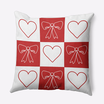 Sweet Bows and Hearts  Accent Pillow