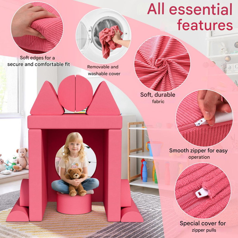 Children's Sofa / Sectional, Pink