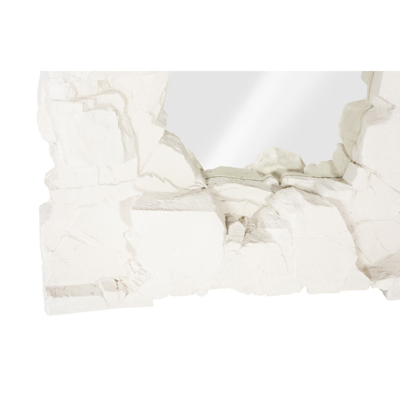Rocky Ridge Dress Mirror, White Stone