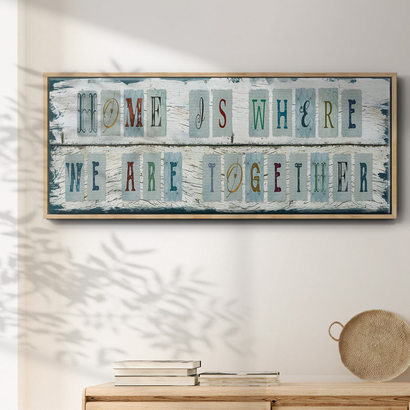 We Are Together- Framed Canvas, 20" H x 50" W