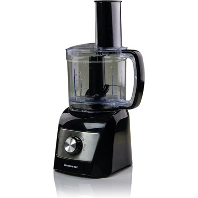 Ovente Electric Mini Food Processor & Vegetable Chopper 3 Cup Capacity with Stainless Steel Chopping Blade, 300 Watts & 2 Speed Control, Compact Processor for Chop, Blend, and Puree, Black (PF2003B)