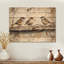Oiseau moineau par la ferme - Art mural en bois d'oiseau - sur bois de pin naturel-2139911289