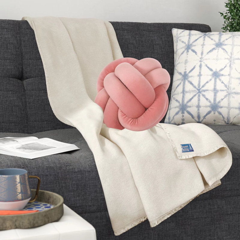 Shantail Round Pillow Cover & Insert, Pink