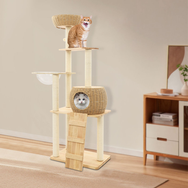Multi-Level Cat Tree, Cat Climbing Frame For Indoor Cats