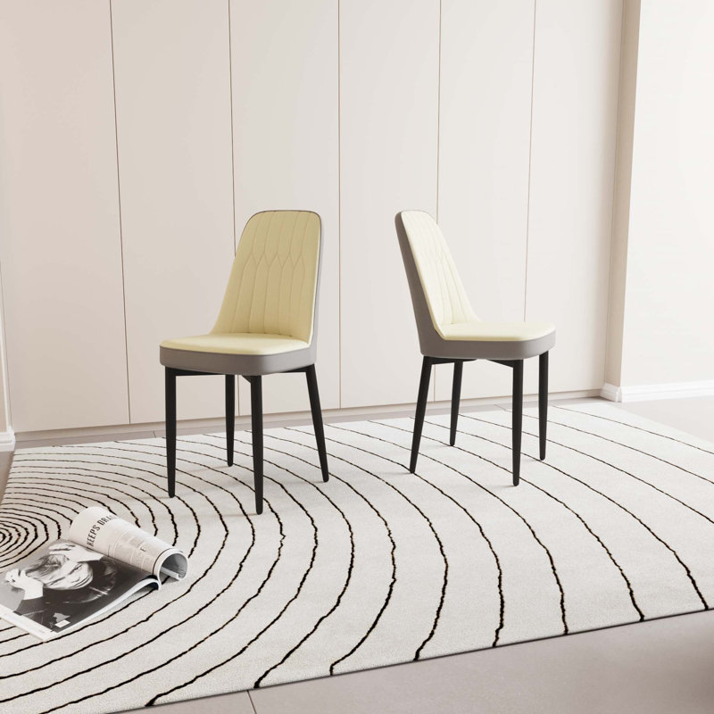 Chaise en polyuréthane, 2, Beige/gris