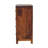 Solid Wood Aspen Cabinet, 2 Shelves, 4-Drawers, Brown