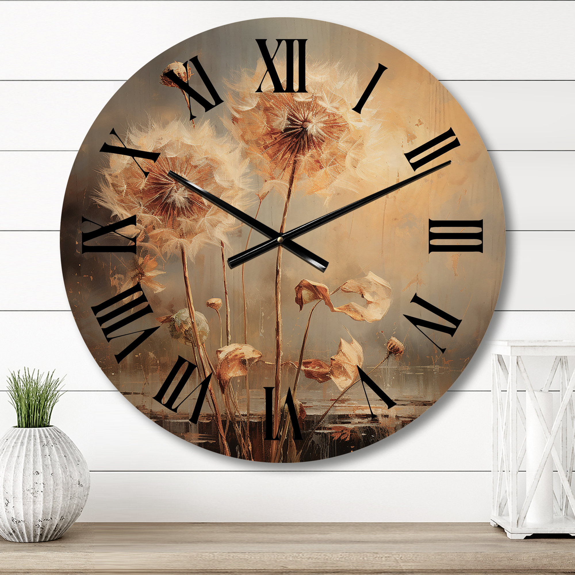 Bless international Mirvjen Solid Wood Wall Clock | Wayfair