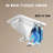 Smart Toilet With Built - In Tank, Foot Sensor, Auto Flush, Instant Warm Water, Heated Bidet Seat, User Memory, Led Digital Display Square Luxury Remote Control, 3 Level Adjustable Temp, Display,