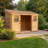 12 ft. W x 4 ft. D Sliding Door Cedar Wood Storage Shed