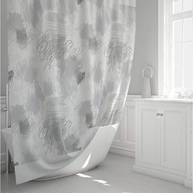 Rideau de douche Marbré, H 72 po x l 70 po