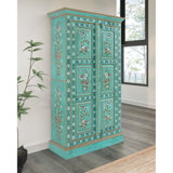 Amsterdam Highboard Solid wood 2 doors Hand painted 