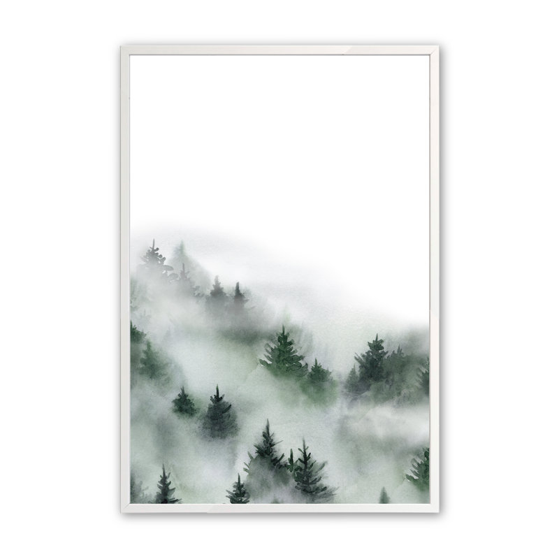 «Majestic Mist», impression sur papier 3 pièces, H 21,5 po x l 17,5 po x P 1 po, Opaque White