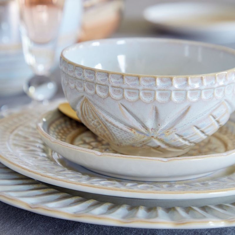 Cristal Stoneware Fruit Bowl - Thumbnail 2