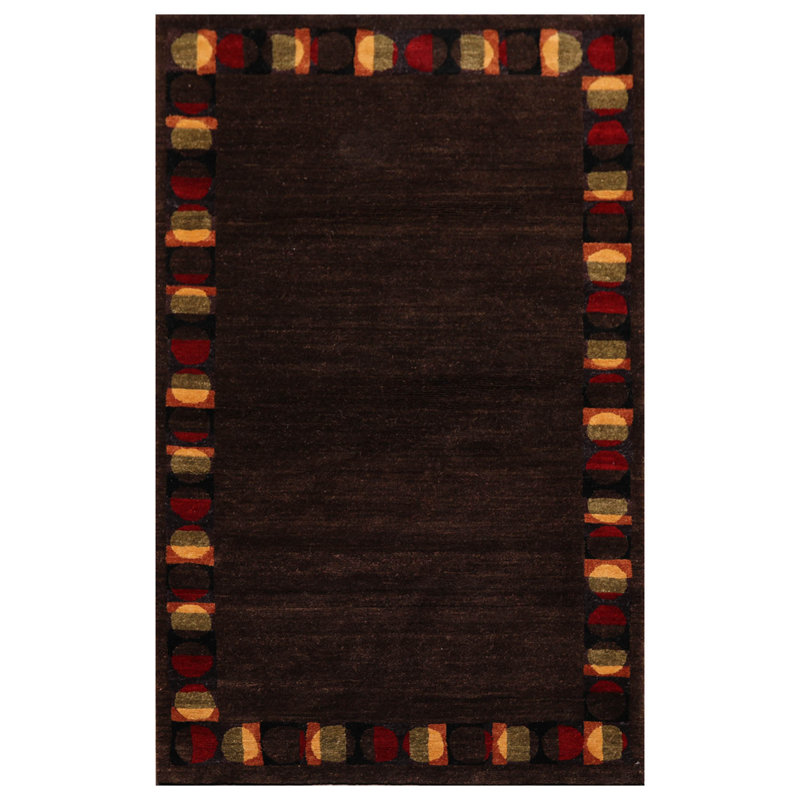 Tapis oriental en laine noué à la main Tufenkian Eclipse 3 pi 2 po x 5 pi Isabelline