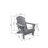 Folding Adirondack Chair With Side Table-434802854