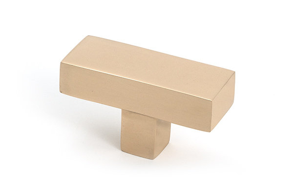 Albers Rectangular knob, Polished Bronze