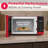 Frigidaire 0.9 Cu. Ft. Microwave Oven, 900 Watt Countertop Microwave with Auto Defrost, Red