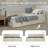 Modern Style Twin Size L Shape Corner Bed, Linen Upholstered Daybed With Two Storage Drawers-965442927