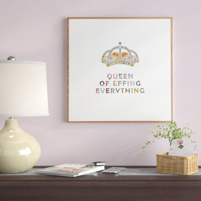 «Her Daily Motivation» par Bianca Green, reproduction d'art textuel sur toile encadrée