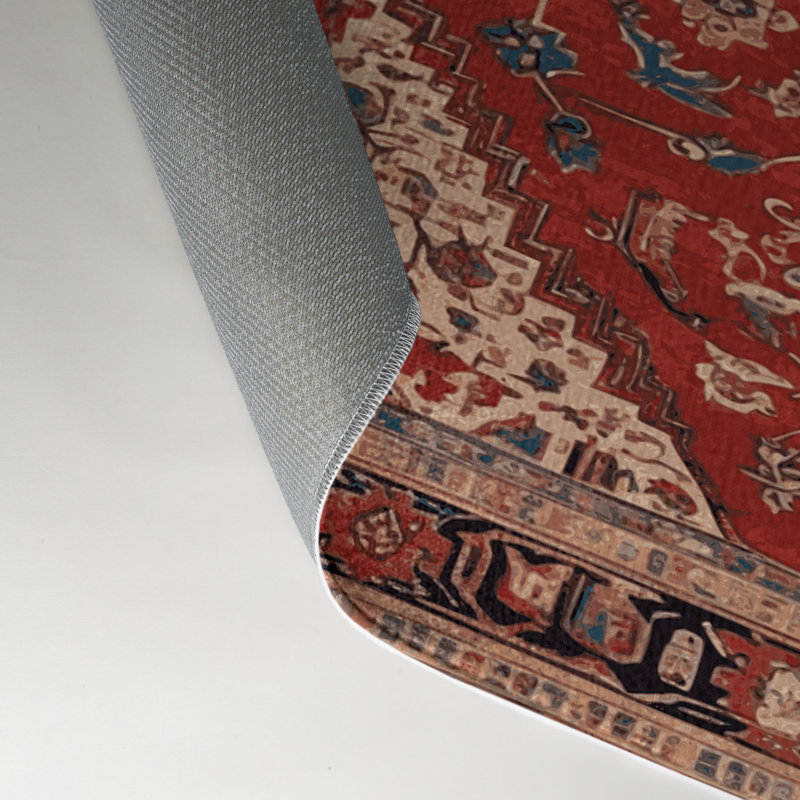 Tapis d'intérieur et d'extérieur brun Persian, Rectangulaire 3 pi x 5 pi