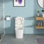 Toilette monobloc en céramique, avec chasse d'eau