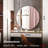Akhiya Black Metal Frame LED Round Vanity Mirror with Lights, with Anti-Fog Dimmable Function-70405716