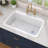 33 In. Drop-In/Undermount Kitchen Sink Single Bowl Sink Large Fireclay White Farmhouse Sink Workstation Kitchen Sink