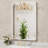 Molly Tempered Glass and Metal Framed French Cleat Mounted Wall Bathroom / Vanity Mirror-88169070-86873724