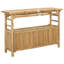 Console vidaXL en bambou naturel 43,31 x 13,78 x 29,53-129917542
