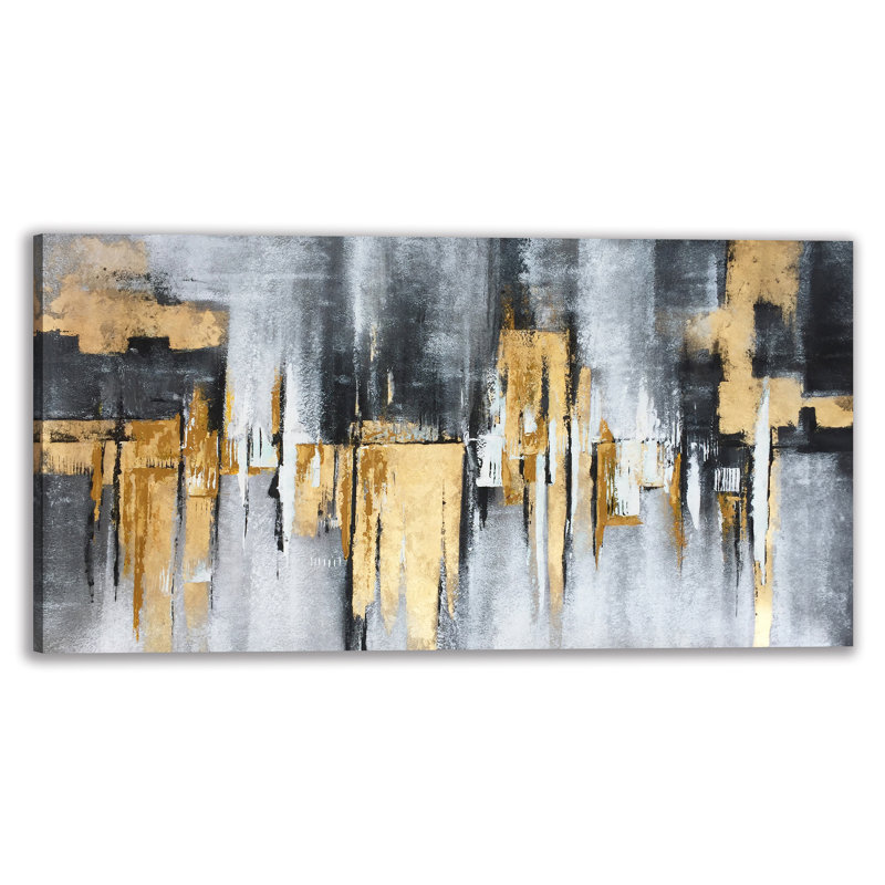 Peinture abstraite abstraite sur toile tendue