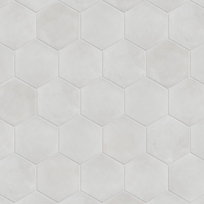 Carreau de sol et de mur en porcelaine aspect pierre 7,88 "x 9" Matter Hex