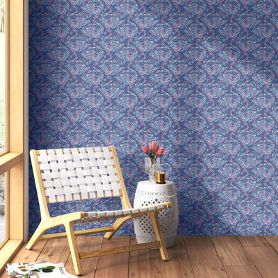 Rouleau de papier peint lisse L 216 po x l 20,5 po Saxon
