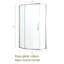 Porte de douche 34-1 / 8 "X 72" Cabine de douche semi-sans cadre à charnière-113930979