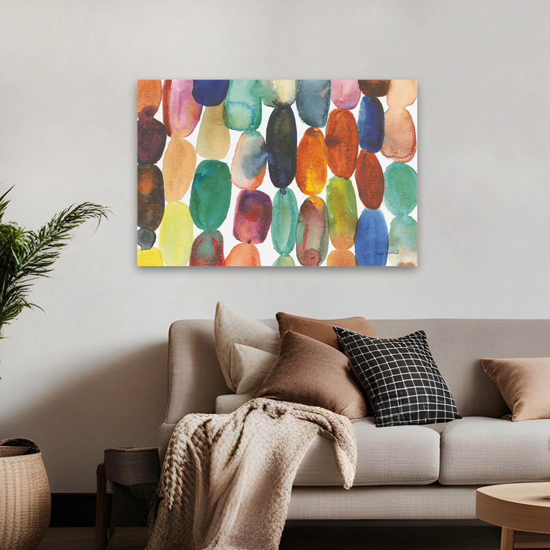 Abstrait - Orbes I recadrage, H 32 po x l 48 po
