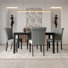 Danina Dining Set With Upholstered Chairs And 59" Rectangular Table