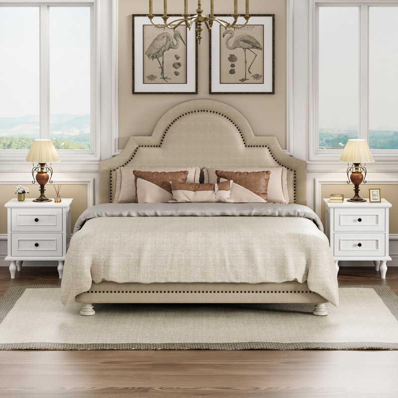 Amarilys 2-drawer bedside table, Blanc