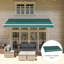 Outsunny 282cm W x 250cm D Polyester Cover Retractable Awning Fabric Replacement-111011426