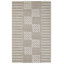 Rectangle Geometric Hand Tufted Wool Area Rug in Ivory/Gray