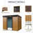 8Ft X 6Ft Outdoor Metal Storage With Lockable Sliding Doors And Transparent Plate For Garden, Lawn-123924920