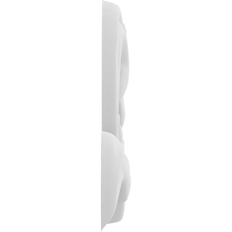 Rosette cheviot, H 6 po x l 6 po x P 0,75 po