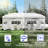 10x20 FT White Heavy Duty Pop Up Canopy Tent with 6 Sidewalls Commercial Outdoor Canopy Wedding Party Tents for Parties All Season Waterproof Gazebo with Storage Bag-125049170
