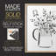 «Sketchy Bouquet I», reproduction encadrée - bois massif-51710154
