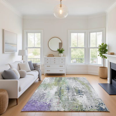 Premium Machine Washable Mayfield AMF2254 Abstract Rug