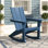 Chaise Adirondack berçante en PEHD Wolak